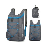 Mini Plecak 15L na Rower Turystyczny Składany 13cm Vanaheimr Szary+Błękit