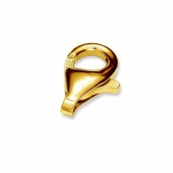 7x CHP 11 Karabińczyk - zapięcie 11 mm Srebro 925 - pozłacane 24k. 7sztuk