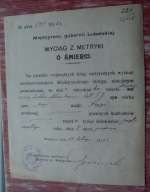 Metryka śmierci Żyda Gołda Nisenbaum Międzyrzec Podlaski judaik 1915 rok