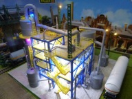 PETROCHEMIA Kombinat Rafineryjny z Oświetleniem LED w skali H0