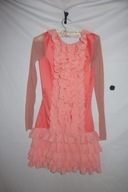 PIĘKNA SUKIENKA NEONOWA ROZM S