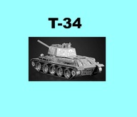 Radziecki czołg T-34 metalowe Puzzle 3d4152084565