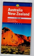 Australia i Nowa Zelandia - mapa fizyczno-drogowa