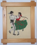 Ręcznie wyszywany obraz