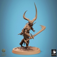 Horned Blade Walking C - LofD - figurka RPG DnD D&D - druk 3D 14K