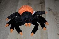 pluszak maskotka czarno pomarańczowy pająk