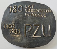 MEDAL PZU 180 LAT UBEZPIECZEŃ W POLSCE PZU ZASŁUŻONY DLA WOJ. RZESZOWSKIEGO
