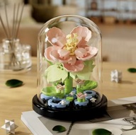 Klocki kwiatki plastikowe Kwiaty w kloszu idealne na prezent 247el. DIY