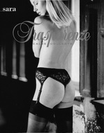 Pończochy luksusowe Sara Transparenze do paska jasny brąz rozm. 3 M.