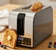 REGULOWANY TOSTER CYFROWY Z WYŚWIETLACZEM 6 FUNKCJI TEMPERATURY OPIEKACZ