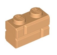 LEGO Brick cegła 1x2 - 98283 - Medium Nougat - 25szt