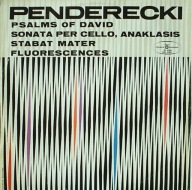 Psalms Of David / Sonata Per Cello / Anaklasis / Winyl