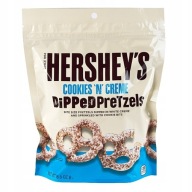 HERSHEY'S COOKIES 'N' CREME PRETZELS 240G Precle, precelki w polewie