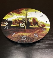Zegar ścienny dekoracyjny – styl vintage / hot rod – 24,5 cm