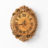 Drewniany zegar na ścianę, zegar drewno, zegar ścienny z drewna