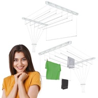 SUSZARKA NA PRANIE BIELIZNĘ WISZĄCA ROZSUWANA WIESZAK PODSUFITOWA Z PRĘTAMI