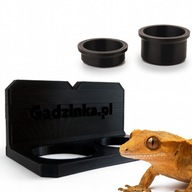 UCHWYT NA PRZYSSAWKI + 2 MISKI DLA GEKONA OWADÓW DO TERRARIUM