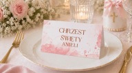 Winietki na Chrzest Święty personalizowane 10 szt. – wyjątkowa dekoracja