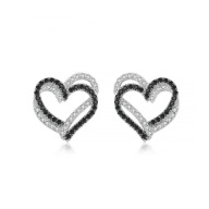 Kolczyki s41 Platerowane Platyną CZ / Spinel – Franko