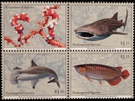 ONZ - NEW YORK Mi1430-1433 2014 r. RYBY