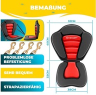 Siedzisko do kajaka deski SUP z wygodnym oparciem 4 paskami i haczykami s24