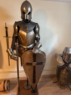 ZBROJA ŚREDNIOWIECZNA + KOLCZUGA REPLIKA 100% WYKONANA RĘCZNIE