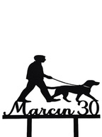 topper na tort dekoracja urodziny personalizacja PIESEK SPACER!!!