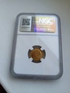 1 grosz 1991 rok NGC MS 65 piękne warto !!! stan 1