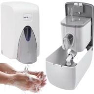 DOZOWNIK PODAJNIK DYSPENSER DO MYDŁA 500ML NAŚCIENNY BIAŁY ATEST PZH