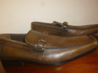 BUTY ZARA-MOKASYNY -R-43-WKŁ-28,5CM-SKÓRA NAT -STAN -NOWE-CUDNE.
