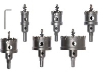 YATO ZESTAW OTWORNIC TCT DO METALU 22-65MM 6SZT. WĘGLIK SPIEKANY KORONKA