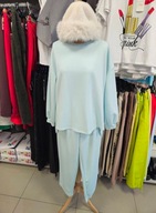 Komplet dresowy masełko Plus Size turkusowy, Italy !!!