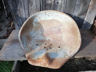 Stare siedzenie metalowe loft Hoker Taboret z PRL-u