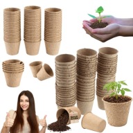 DONICZKI DO ROZSADY TORFOWE BIODEGRADOWALNE DO WYSIEWU 6X6 CM 60 SZTUK