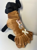 Słodka sukienka welurowa sukienka ubranko dla psa typu york S