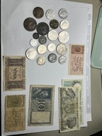 ZESTAW MONET I BANKNOTÓW WŁOCHY