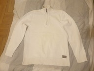 Sweter 1/4 ZIP Etirel CAMPUS Vintage 100% Bawełna Gruby M Retro EC