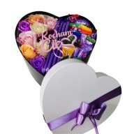 BOX PREZENTOWY SERCE MILKA DZIEŃ KOBIET URODZINY PREZENT WALENTYNKI