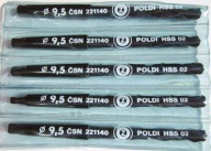 WIERTŁO DO METALU NWKc 9,5 HSS POLDI CZESKIE WERKO Stożek MK 1 CZARNE NOWE