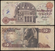 BNA - EGIPT 10 Funtów 1997 seria 169 # P51e # podpis 19 # F/VF