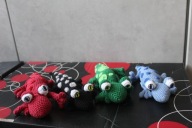 Szydełkowa jaszczurka handmade – kolorowa maskotka amigurumi, prezent