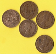 Wielka Brytania Half Penny 1957 r.