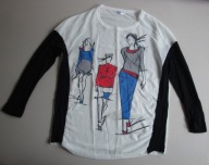 bluzka tunika ornament kobiety postacie obraz jak solar desi_gual 36 38