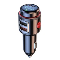 TRANSMITER FM BLUETOOTH 5.4 ŁADOWARKA PD 30W QC3.0 USB-C 2x USB-A 12V 24V