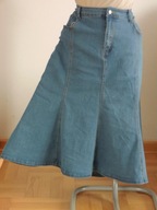 Spódnica Damska Dżinsowa Jeansowa Roz.52