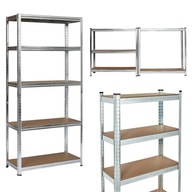 REGAŁ METALOWY DO GARAŻU PIWNICY MAGAZYNOWY WARSZTATOWY MAX 175 KG NA PÓŁKĘ