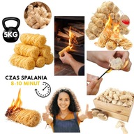 PODPAŁKA Z WEŁNY DRZEWNEJ ROZPAŁKA EKOLOGICZNA DO GRILLA KOMINKA PIECA 5KG