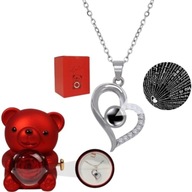 PREZENT NA WALENTYNKI DLA DZIEWCZYNY ŻONY PRZYJACIÓŁKI MIŚ NASZYJNIK