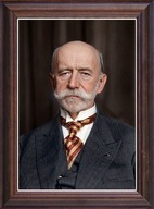 Obraz Aleksander Wasiutyński portret w drewnianej ramie ze szkłem