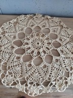 Serwetka serweta obrus szydełkowe rękodzieło misterne cacko masywnaś47